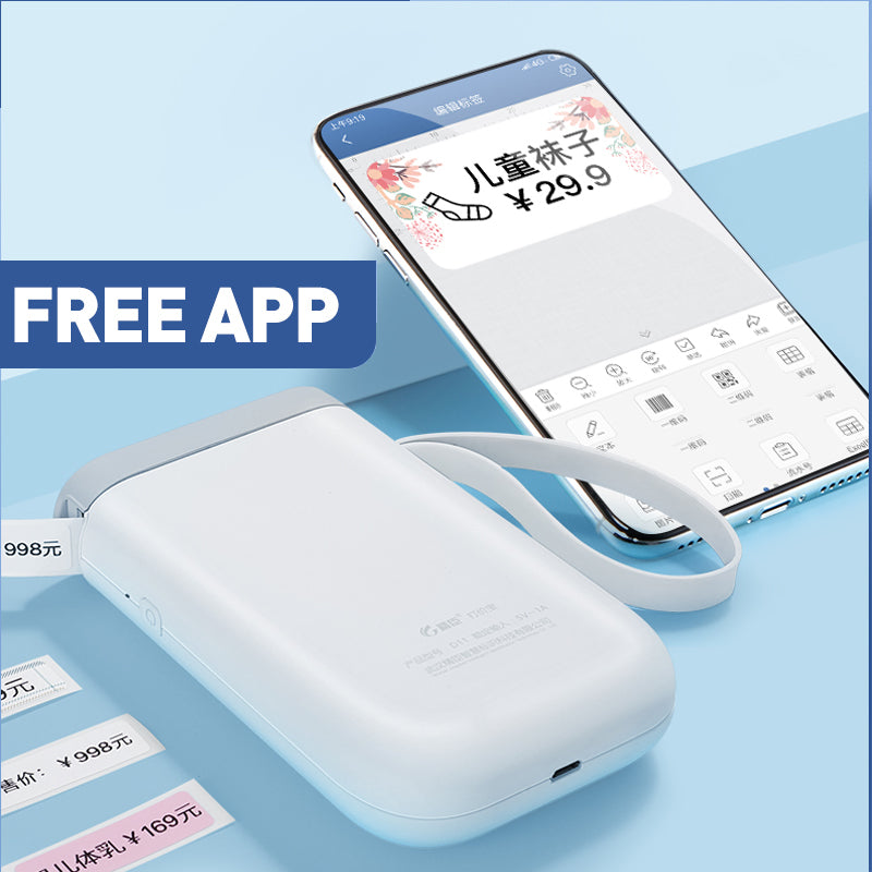 Bluetooth Pocket Thermal Label Printer