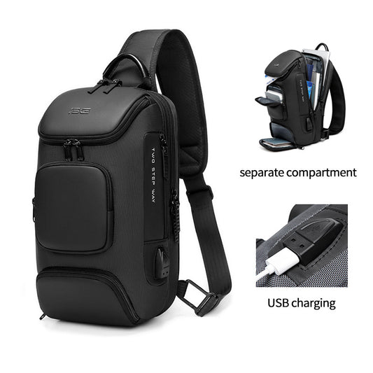 Anti Theft Mens Waterproof Shoulder Sling Bag